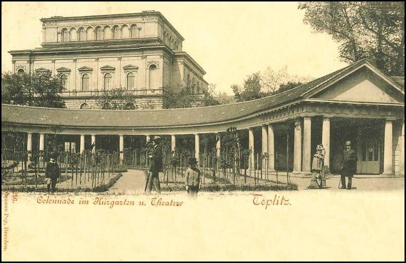 Histoire de Teplitz photos Le théâtre de Teplitz (Teplice)