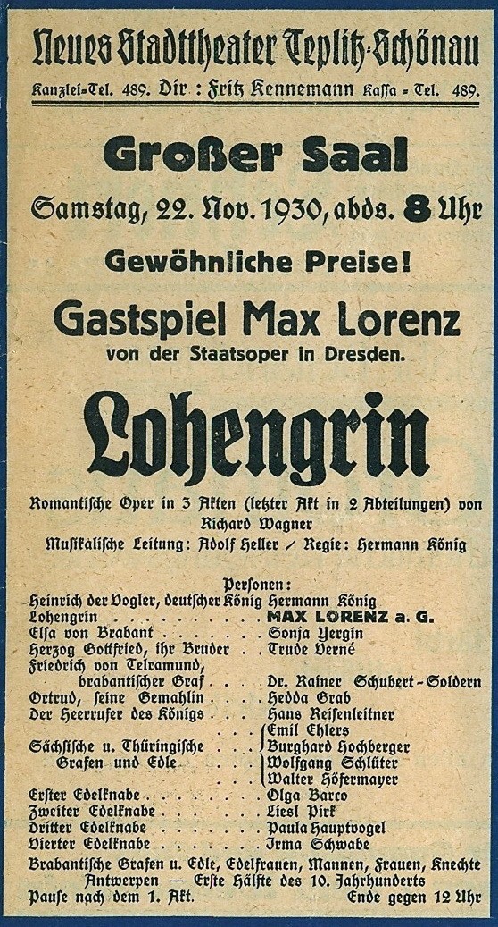 Affiche pour Lohengri